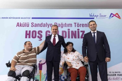 Mersin'de 50 Özel Bireye Akülü Sandalye Dagitildi