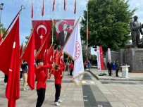 Düzce'de 19 Mayis Kutlamalari Atatürk Aniti'ndaki Törenle Basladi