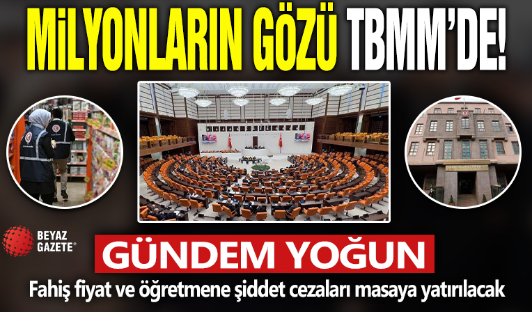 Meclis'in bu haftaki gündemi fahiş fiyat ve öğretmene şiddet cezaları AK Parti'den Milli Savunma Bakanlığı ve Ulaştırma Bakanlığı için kanun teklifi