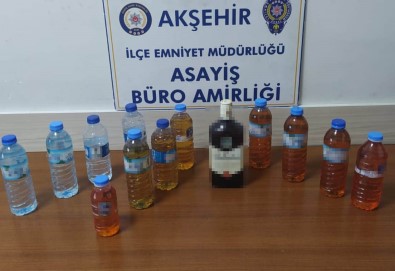 Konya'da Sahte Alkollü Içki Satan Sahis Tutuklandi