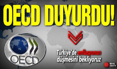 OECD: Türkiye'de enflasyonun düşmesini bekliyoruz