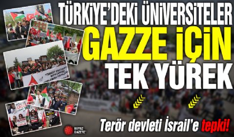 Türkiye'deki üniversiteliler Gazze için tek yürek
