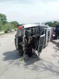 Takla Atan Otomobilin Sürücüsü Yaralandi
