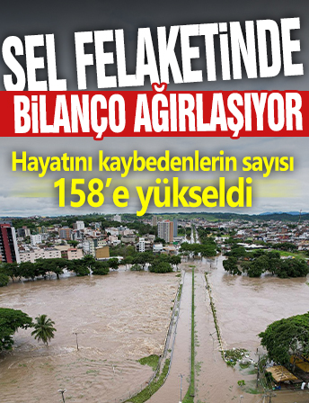 Brezilya'daki sel felaketinde ölenlerin sayısı 158'e yükseldi