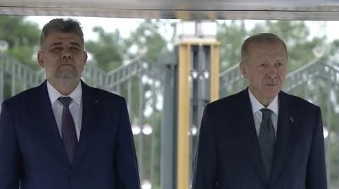 Başkan Erdoğan Romanya Başbakanı Ion-Marcel Ciolacu'yu resmi törenle karşıladı