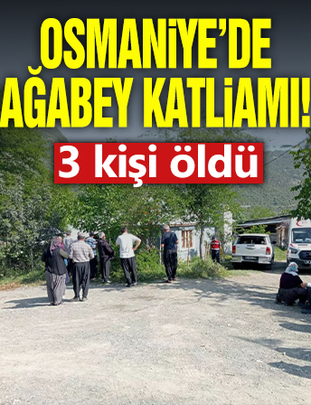Osmaniye'de ağabey katliamı: 3 kişi öldü!