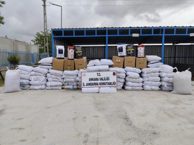 Ankara'da 3 Milyon 825 Bin Liralik Kaçak Tütün Ele Geçirildi