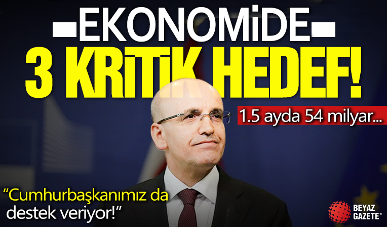 Hazine Maliye Bakanı Mehmet Şimşek MYK'da tek tek açıkladı! Ekonomide 3 büyük hedef