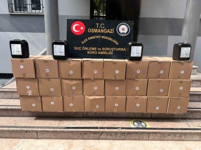Bursa'da Kaçak Alkol Operasyonu Açiklamasi 500 Litre Etil Alkol Süpheliyle Yakalandi