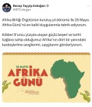 Cumhurbaskani Erdogan'dan Afrika Günü Paylasimi