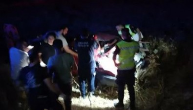 Başıboş sokak köpekleri yine kazaya neden oldu! Çarpmamak için manevra yapan sürücü şarampole devrildi: 5 yaralı