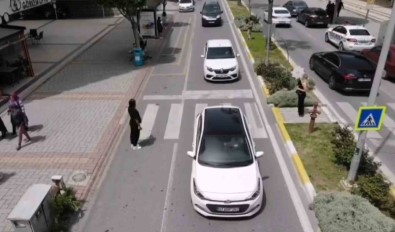 Alanya'da Jandarmadan Dron Destekli Trafik Uygulamasi
