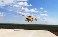 Kulu'da Ambulans Helikopter Yeni Dogan Bebek Için Kalkti