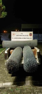 Artvin'de Fens Teli Hirsizi Jandarma Ekiplerine Takildi