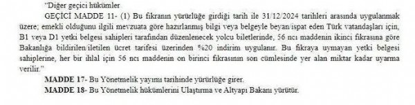 Karar Resmi Gazete'de! Emeklilere yüzde 20 indirim