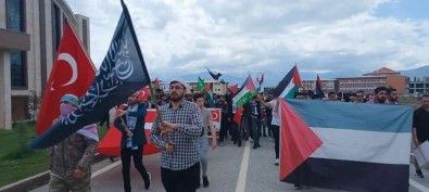 Erzincan'da Filistin'e Destek Yürüyüsü Yapildi