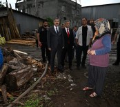 Vali Yilmaz, Siddetli Yagistan Zarar Gören Mahalle Ve Köylerde Inceleme Yapti