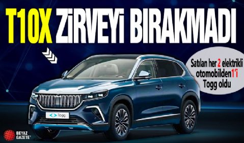 T10X zirveyi bırakmadı! Satılan her 2 elektrikli otomobilden 1'i Togg oldu