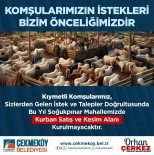 Çekmeköy Sogukpinar'da Kurban Satis Ve Kesim Alani Kurulmayacak Haberi