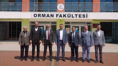 KBÜ Rektörü Prof. Dr. Fatih Kirisik Orman Fakültesini Ziyaret Etti