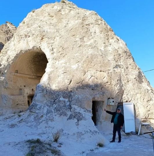 70 yıldır peribacasında yaşıyor: Sadece 15 metrekare!