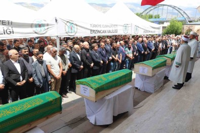 Iliç'teki Madende Toprak Altindan Çikarilan 5 Isçi Son Yolculuklarina Ugurlandi