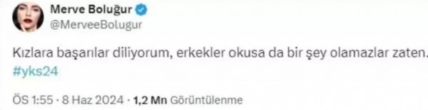 YKS paylaşımı gündem oldu