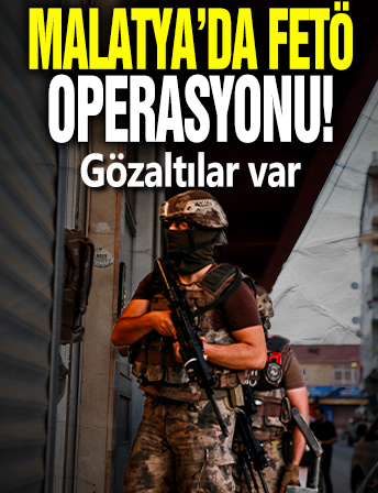 Malatya'da FETÖ operasyonunda 4 gözaltı