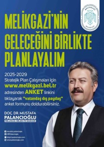 Melikgazi'den 5 Yillik Stratejik Plan Için Vatandas Anketi