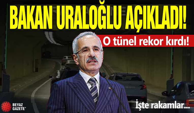 Bakan Uraloğlu açıkladı! Avrasya Tüneli'nde rekor
