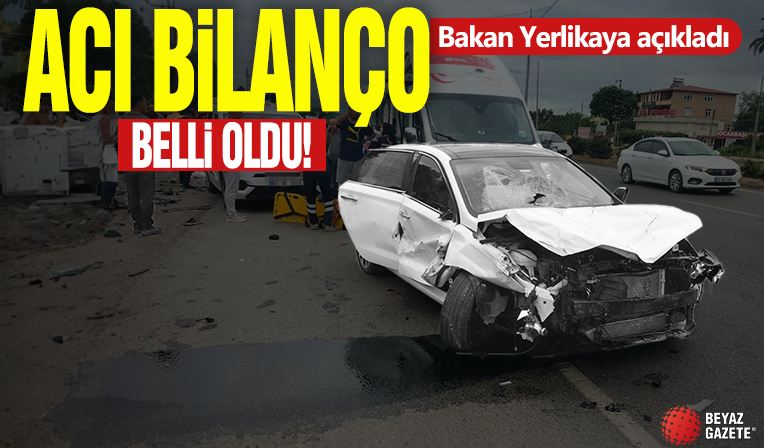 Bakan Yerlikaya açıkladı: Bayram tatilinin ilk 4 gününde bilanço belli oldu
