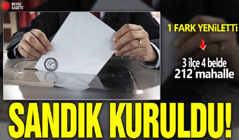 3 ilçe 4 beldede seçimler yenileniyor! Kayseri Pınarbaşı, Şanlıurfa Hilvan, Aksaray Güzelyurt... Sandık kuruldu
