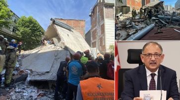 Bakan Özhaseki: Çöken binanın 1,5 katının kaçak olarak eklendiği tespit edildi