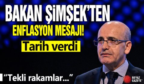 Bakan Mehmet Şimşek'ten enflasyon açıklaması: O tarihte tekli rakamlar görülecek
