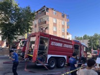 Esenyurt'ta 5 Katli Binanin Çatisi Alev Alev Yandi