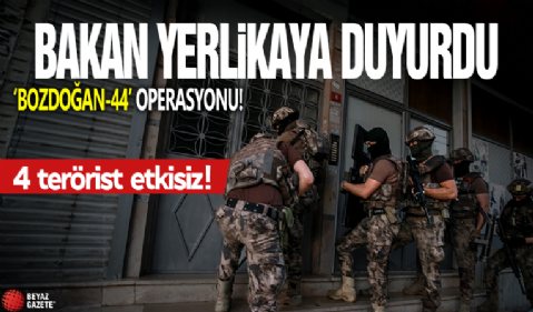Şırnak'ta BOZDOĞAN-44 operasyonu: 4 terörist etkisiz hale getirildi