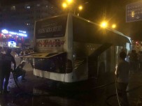 Batman'da Yolcu Otobüsü Yandi Haberi
