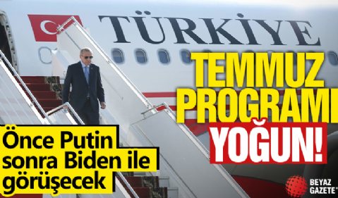 Cumhurbaşkanı Erdoğan'ın diplomasi gündemi: Temmuz'da 4 ülkeye ziyaret