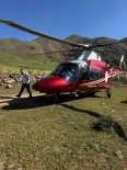 Ari Sokmasi Sonucu Bilinç Kaybi Yasayan Hasta, Ambulans Helikopterle Erzurum'a Sevk Edildi Haberi
