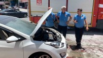 Karaman'da Seyir Halindeki Otomobil Alev Aldi Haberi