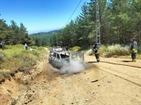 Seyir Halindeyken Alev Alan Araç Yandi Haberi