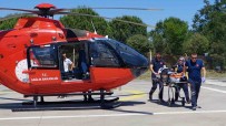 Samsun'da Kazada Yaralanan Yasli Kadin Ambulans Helikopterle Hastaneye Sevk Edildi Haberi
