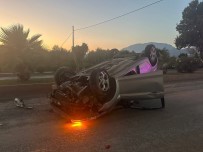 Takla Atan Araçtan Burnu Bile Kanamadan Çikti