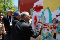 Köy Duvarlari Mimar Sinan'in Eserleriyle Süslendi
