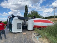 Amasya'da Beton Mikseri Devrildi Açiklamasi 1 Yarali