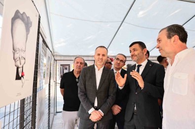 Denizli Büyüksehir Usta Sair Nazim Hikmet'i 50 Özel Karikatürle Andi