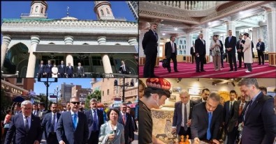 Bakan Fidan Urumçi'de Yanghang Camii'ni ve Uluslararası Büyük Pazar'ı ziyaret etti