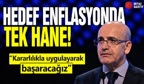 Hazine ve Maliye Bakanı Mehmet Şimşek ekonomi programında ilk yılın muhasebesini paylaştı! Hedef enflasyonda tek hane: 'Kararlılıkla uygulayarak başaracağız'