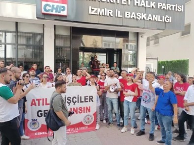 İşçiler hakkını arıyor! 'CHP binasının kapısına dayandılar: 'Kimse bizi mahkum edemez!'