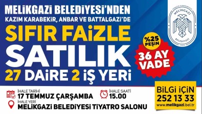 Melikgazi Belediyesi'nden Ev Veya Isyeri Sahibi Olmak Isteyenlere Büyük Firsat